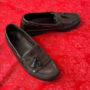 Sperry Top-Sider Brown Leather Tassel Loafers Kiltie Dress Shoes Size 10